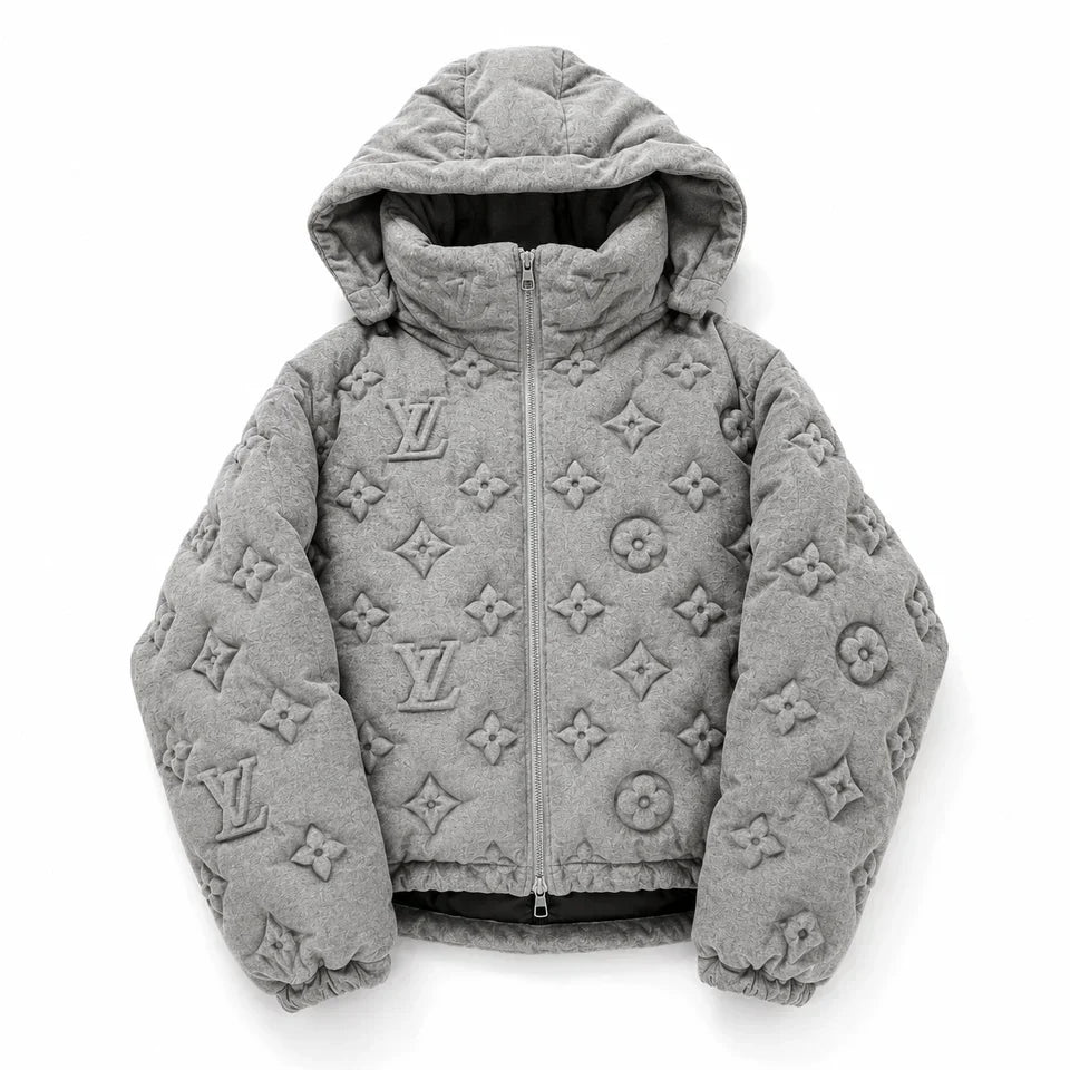"LV" Grey Puffer